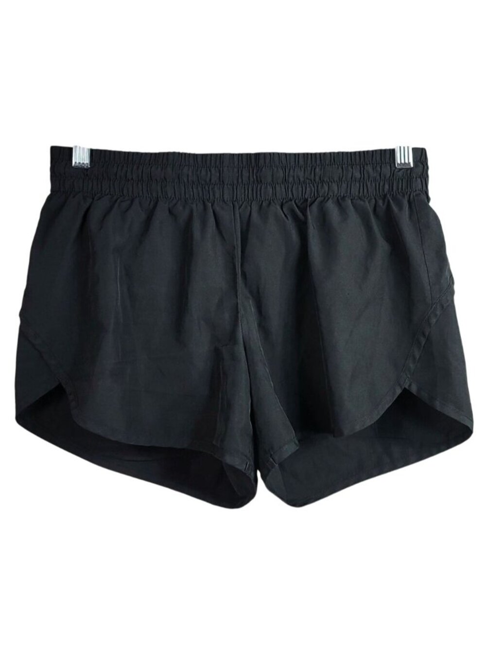 Athletic Works Women Athletic Shorts Black Medium Pull On Drawstring Liner 18217